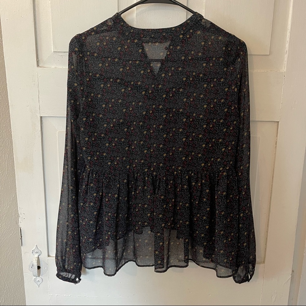 Zara see through blouse